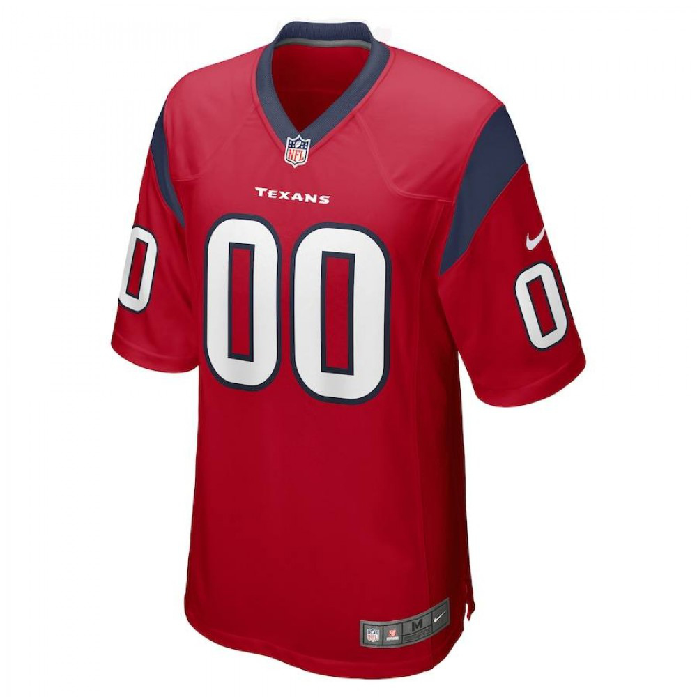 Houston Texans Nike Custom Alternate Game Jersey - Red-GridironStore